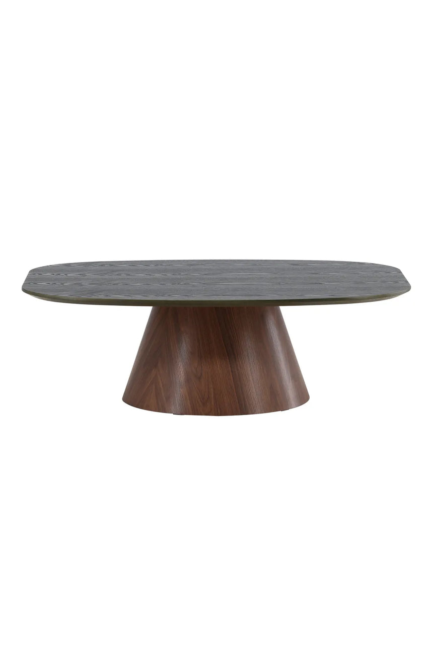 Couchtisch Lanzo mit Mokkalook und grüner Tischplatte, 92,5x120x39 cm von Venture Home – Bild 7