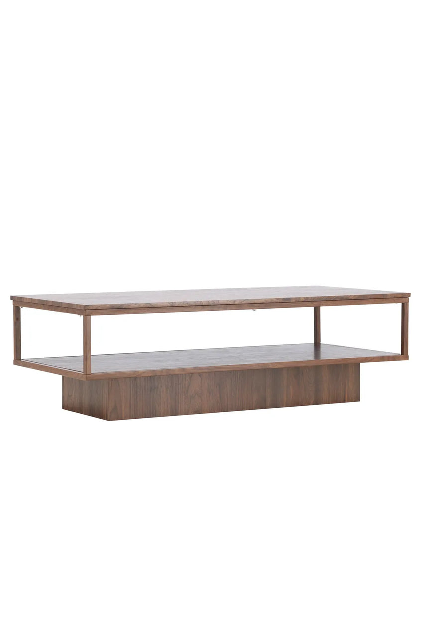 Couchtisch Maglehem in Walnussoptik, 60x130x40 cm von Venture Home – Bild 6