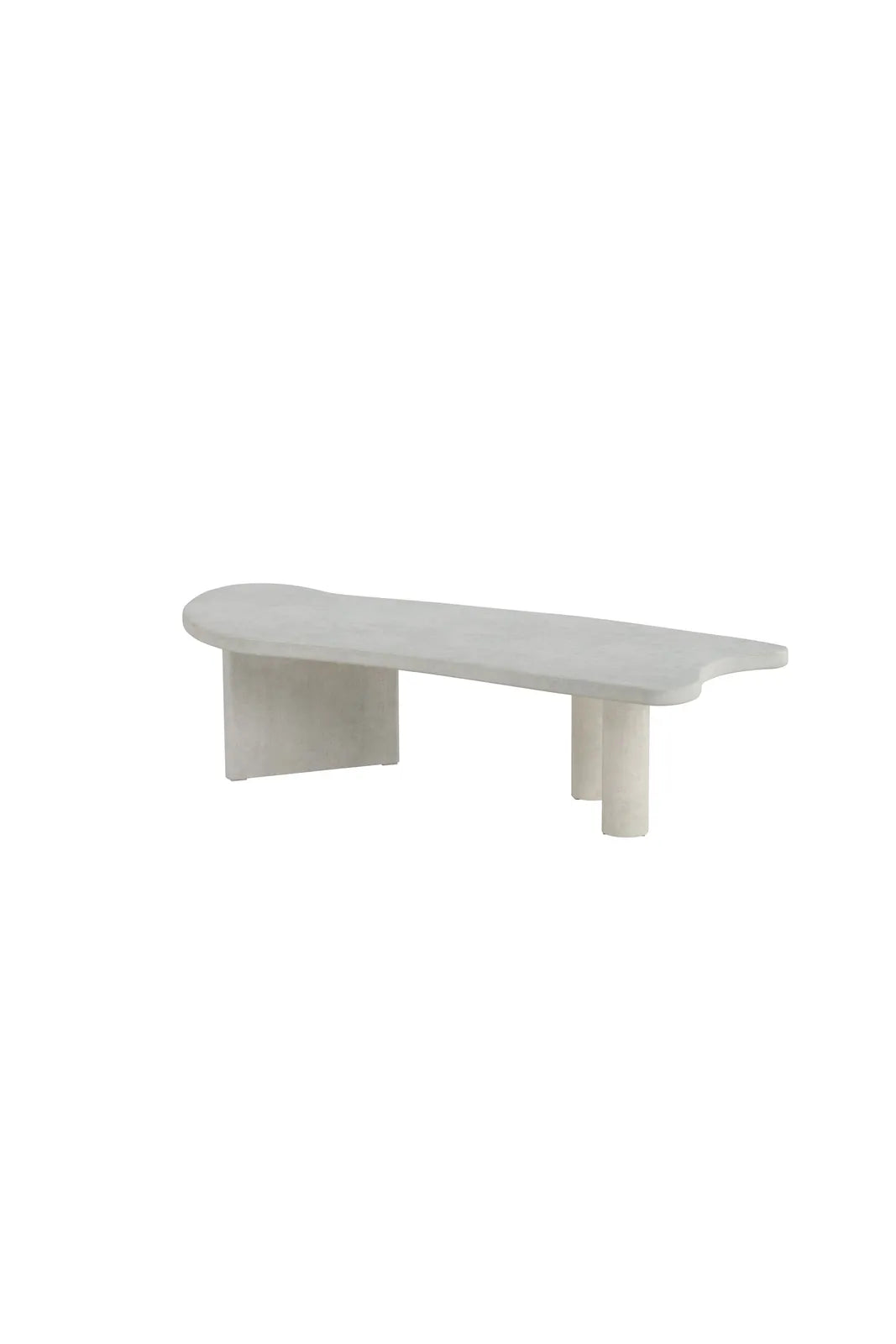 Couchtisch Polle mit hellgrauer Betonoptik, 60x160x40 cm von Venture Home – Bild 2