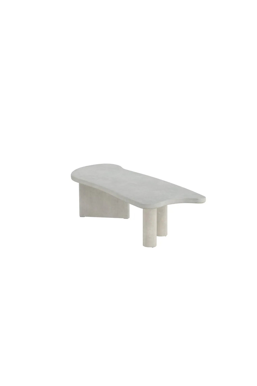 Couchtisch Polle mit hellgrauer Betonoptik, 60x160x40 cm von Venture Home – Bild 3