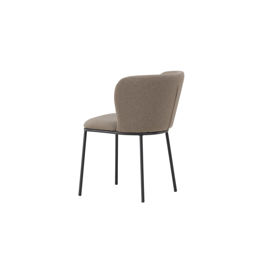 Edina Esszimmerstuhl Schwarz / Braun Leinen von Venture Home – Produktbild 10