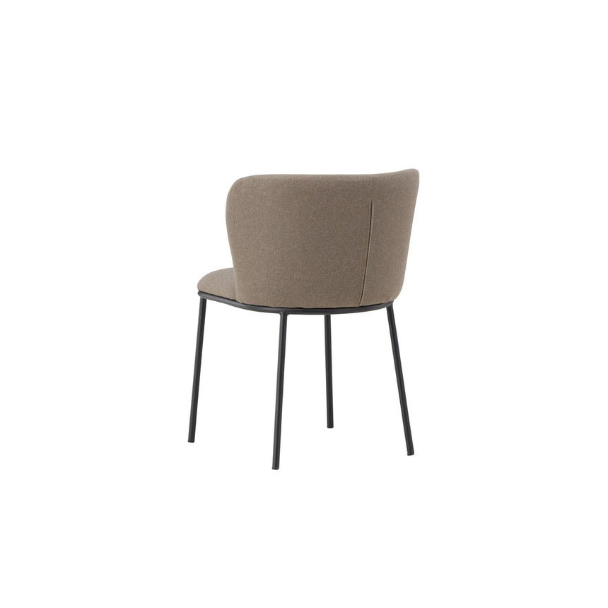 Edina Esszimmerstuhl Schwarz / Braun Leinen von Venture Home – Produktbild 11