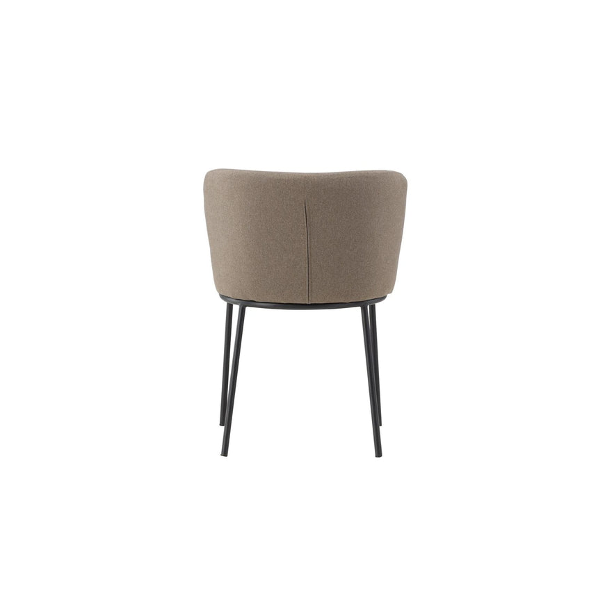 Edina Esszimmerstuhl Schwarz / Braun Leinen von Venture Home – Produktbild 12