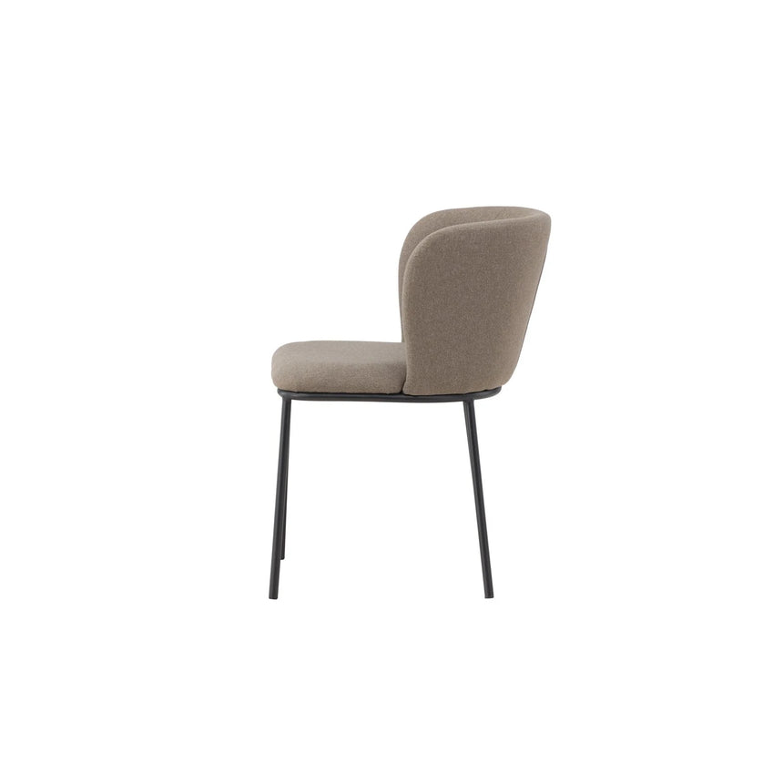 Edina Esszimmerstuhl Schwarz / Braun Leinen von Venture Home – Produktbild 9