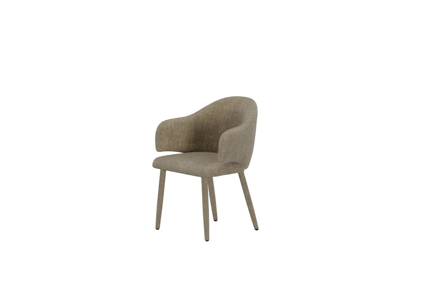 Essstuhl Evelin aus beigem Samt von Venture Home – Bild 7