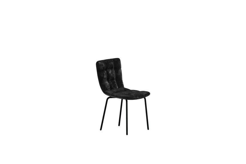 Essstuhl Punsch mit schwarzem Samtbezug von Venture Home – Bild 6