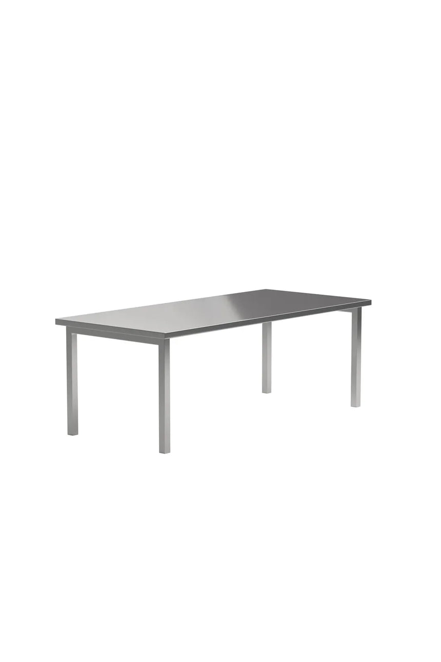 Esstisch Cilo aus Edelstahl silberfarbend, 95x210x75 cm von Venture Home – Bild 2