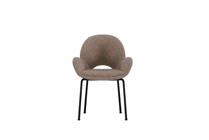 Esstuhl Florensa mit braunen Samtbezug von Venture Home – Bild 5