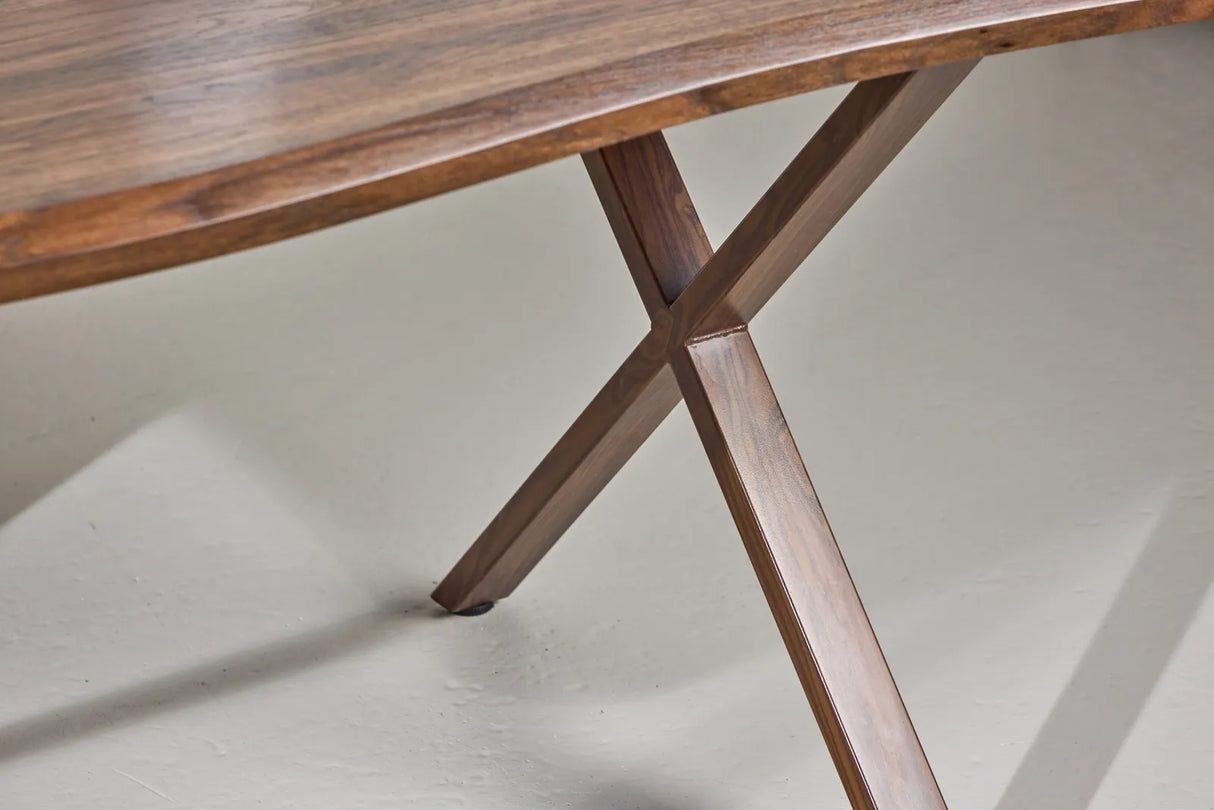 Fiona Esstisch 180x90x75 cm - MDF mit Walnuss 3D Papier von Venture Home – Produktbild 3