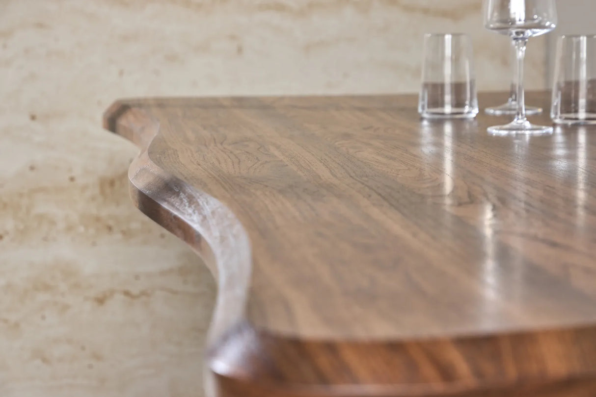 Fiona Esstisch 180x90x75 cm - MDF mit Walnuss 3D Papier von Venture Home – Produktbild 6