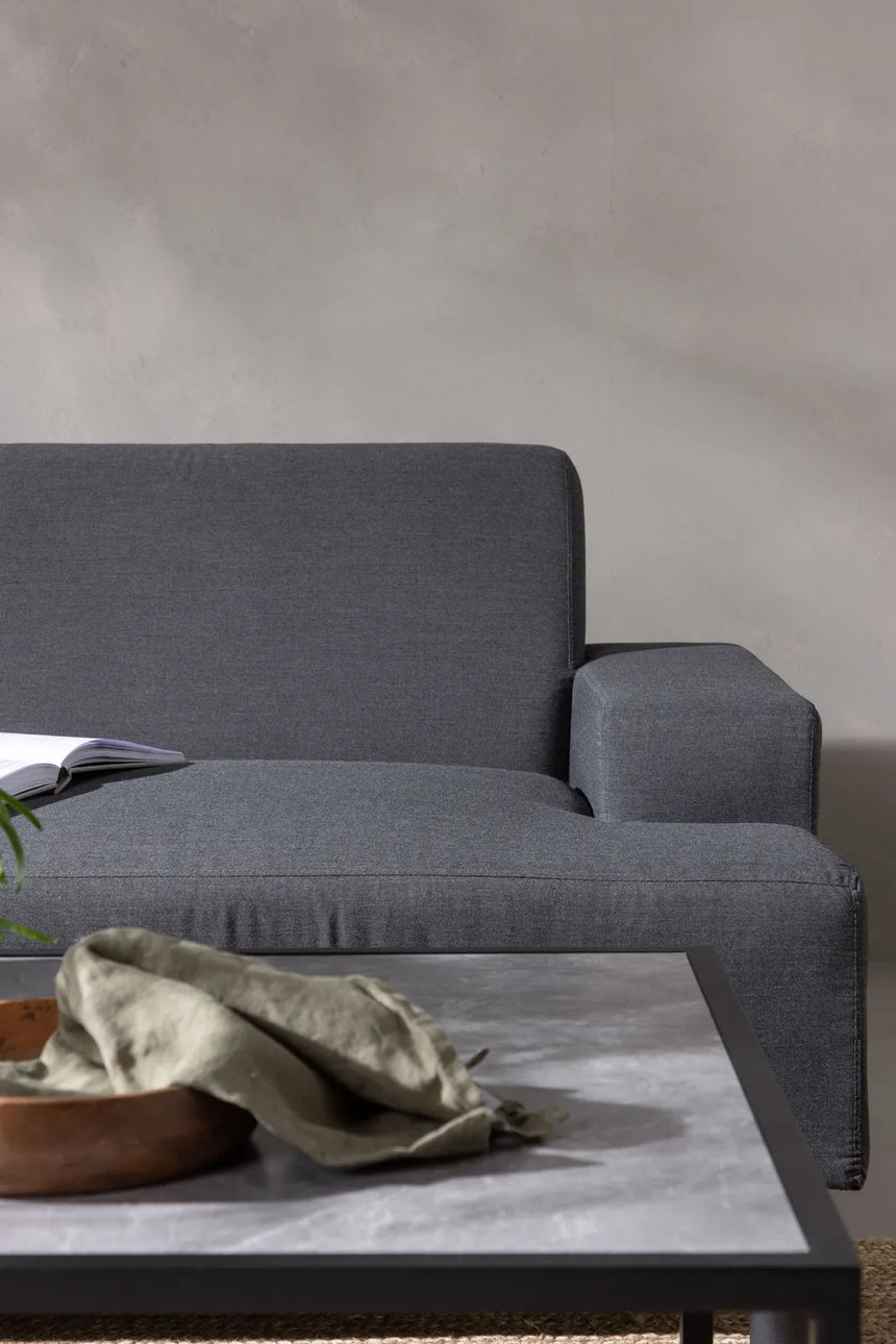Garten Ecksofa-Set Mecka aus Acryl und Aluminium in Dunkelgrau von Venture Home – Bild 18