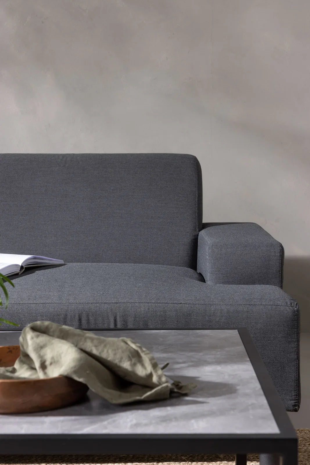 Garten Ecksofa-Set Mecka aus Acryl und Aluminium in Dunkelgrau von Venture Home – Bild 18