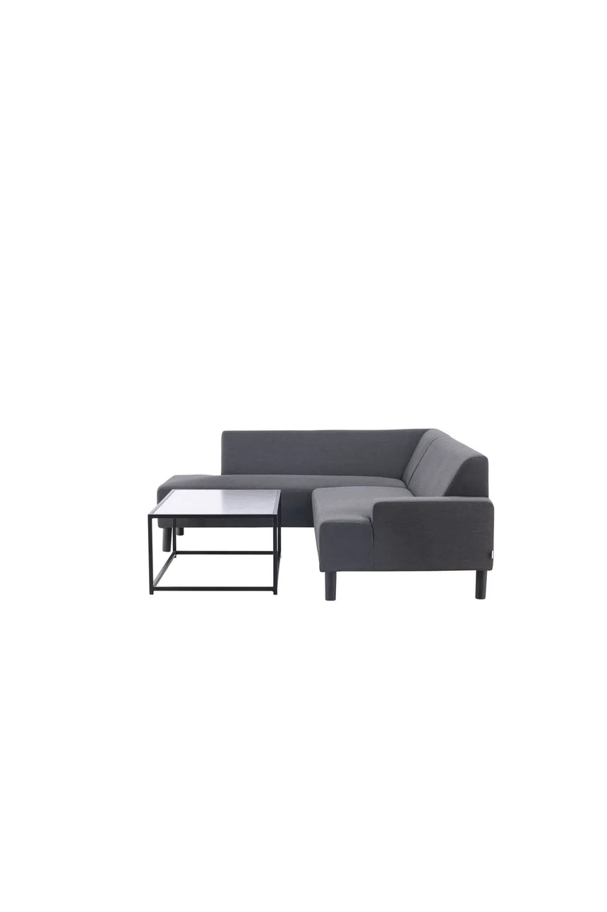 Garten Ecksofa-Set Mecka aus Acryl und Aluminium in Dunkelgrau von Venture Home – Bild 4