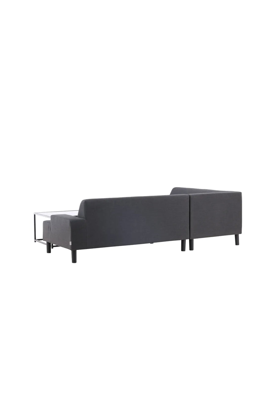 Garten Ecksofa-Set Mecka aus Acryl und Aluminium in Dunkelgrau von Venture Home – Bild 6