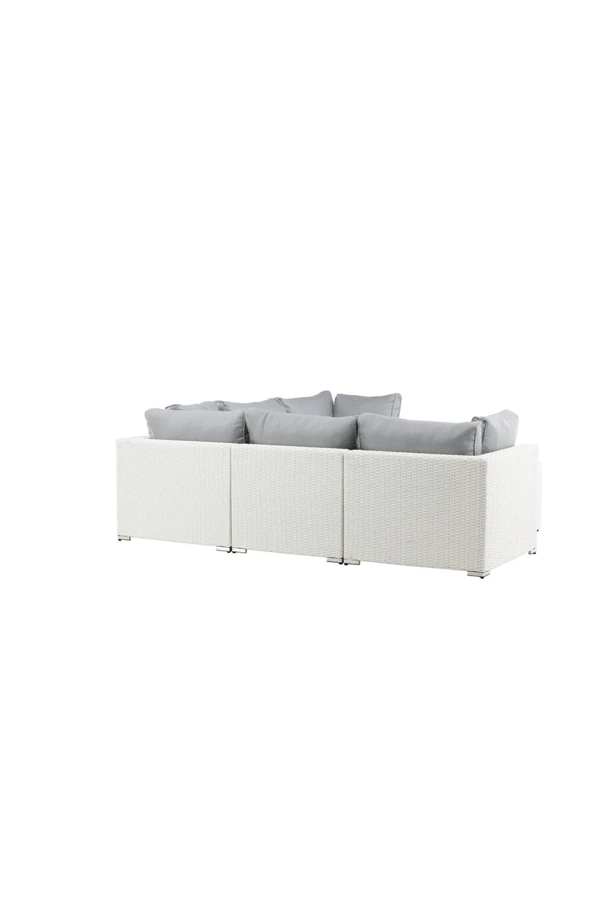Garten Lounge-Set Amazon aus Geflecht und Glas in Weiss/Grau von Venture Home – Bild 8