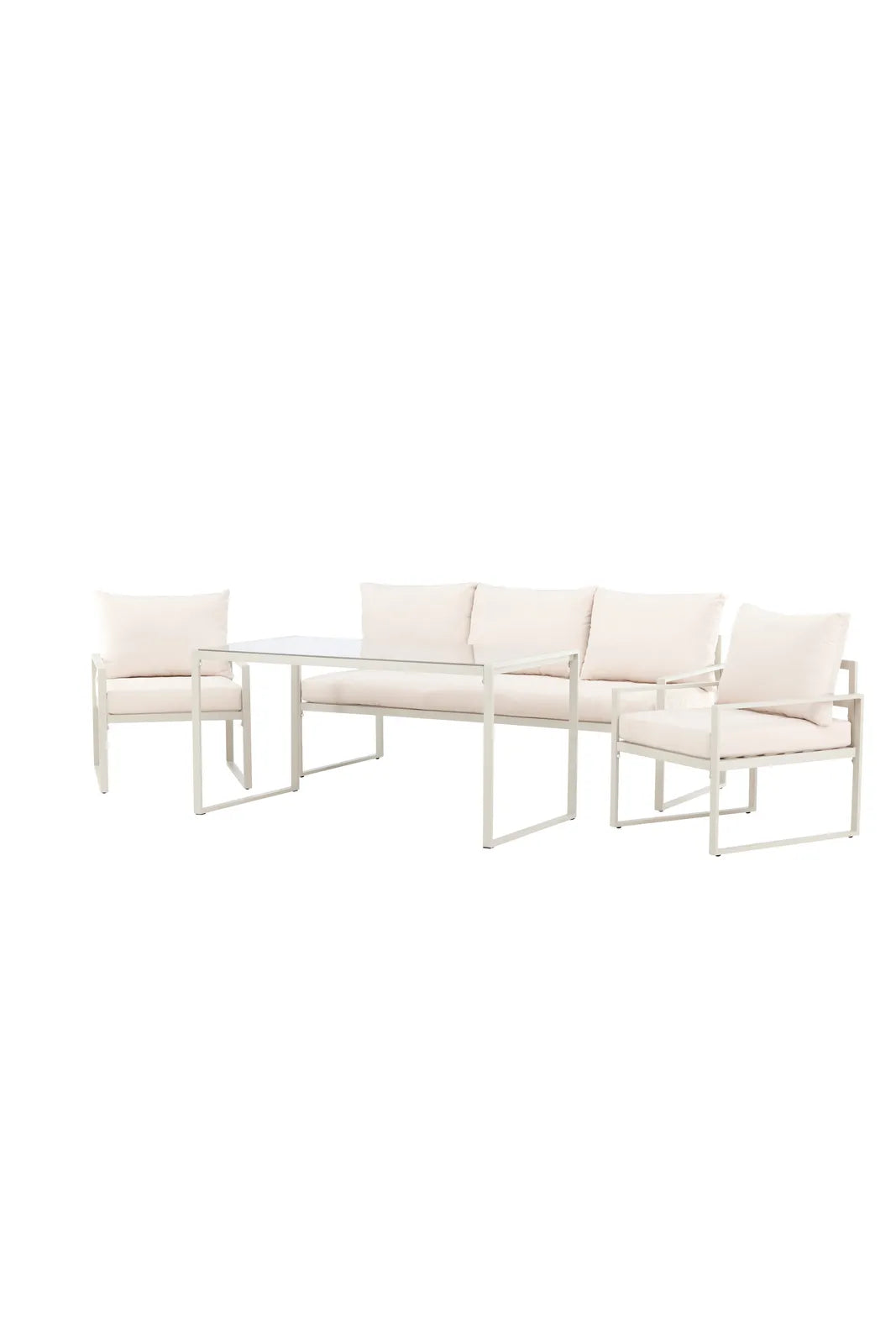 Garten Lounge-Set Catania aus Stahl in Beige von Venture Home – Bild 2
