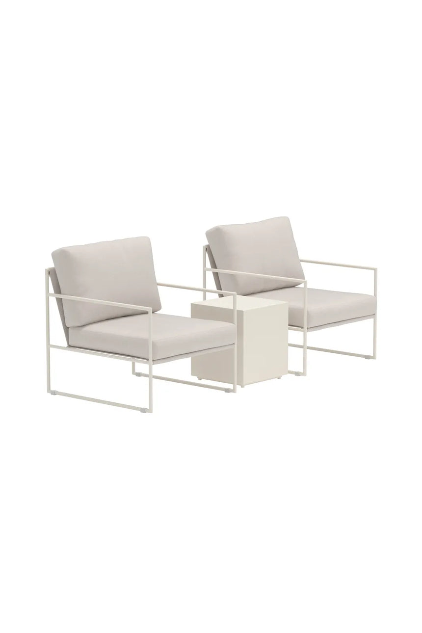 Garten Lounge-Set Lissabon aus Aluminium in Beige von Venture Home – Bild 2