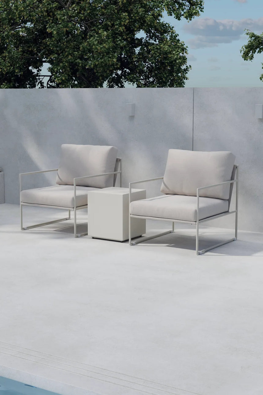 Garten Lounge-Set Lissabon aus Aluminium in Beige von Venture Home – Bild 4