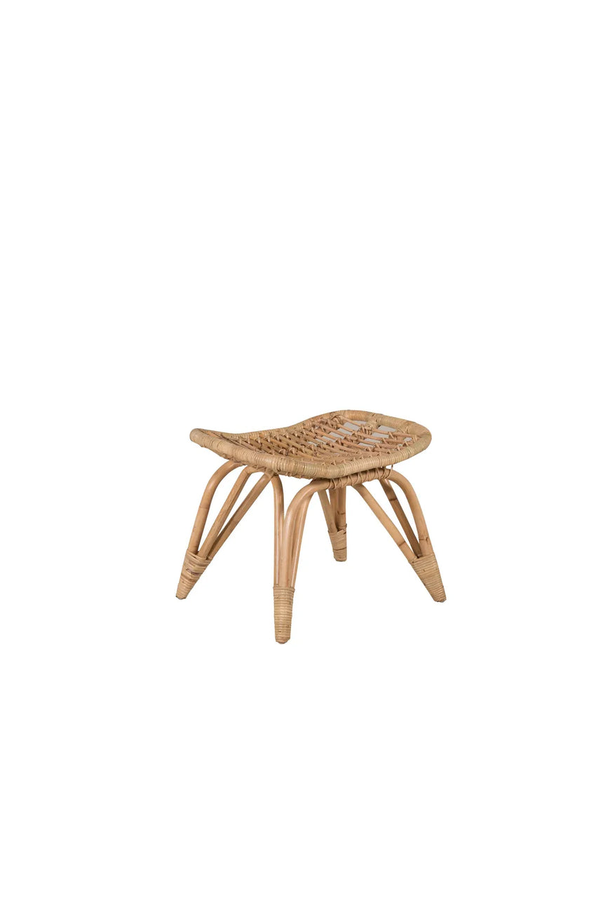 Garten Sessel Ella aus Rattan mit Offwhite Kissen und Fusshocker von Venture Home – Bild 4
