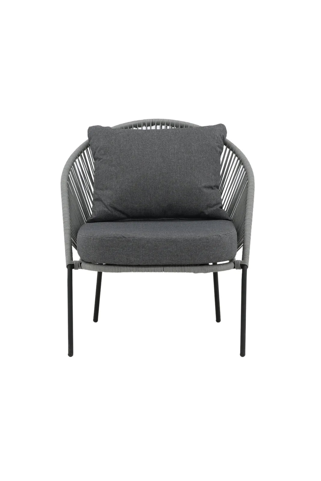 Garten Sessel Lindos aus Seil und Stahl, 2er-Set inkl. Kissen von Venture Home – Bild 1