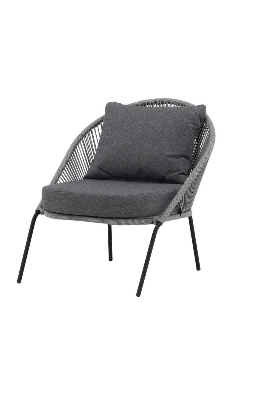 Garten Sessel Lindos aus Seil und Stahl, 2er-Set inkl. Kissen von Venture Home – Bild 2