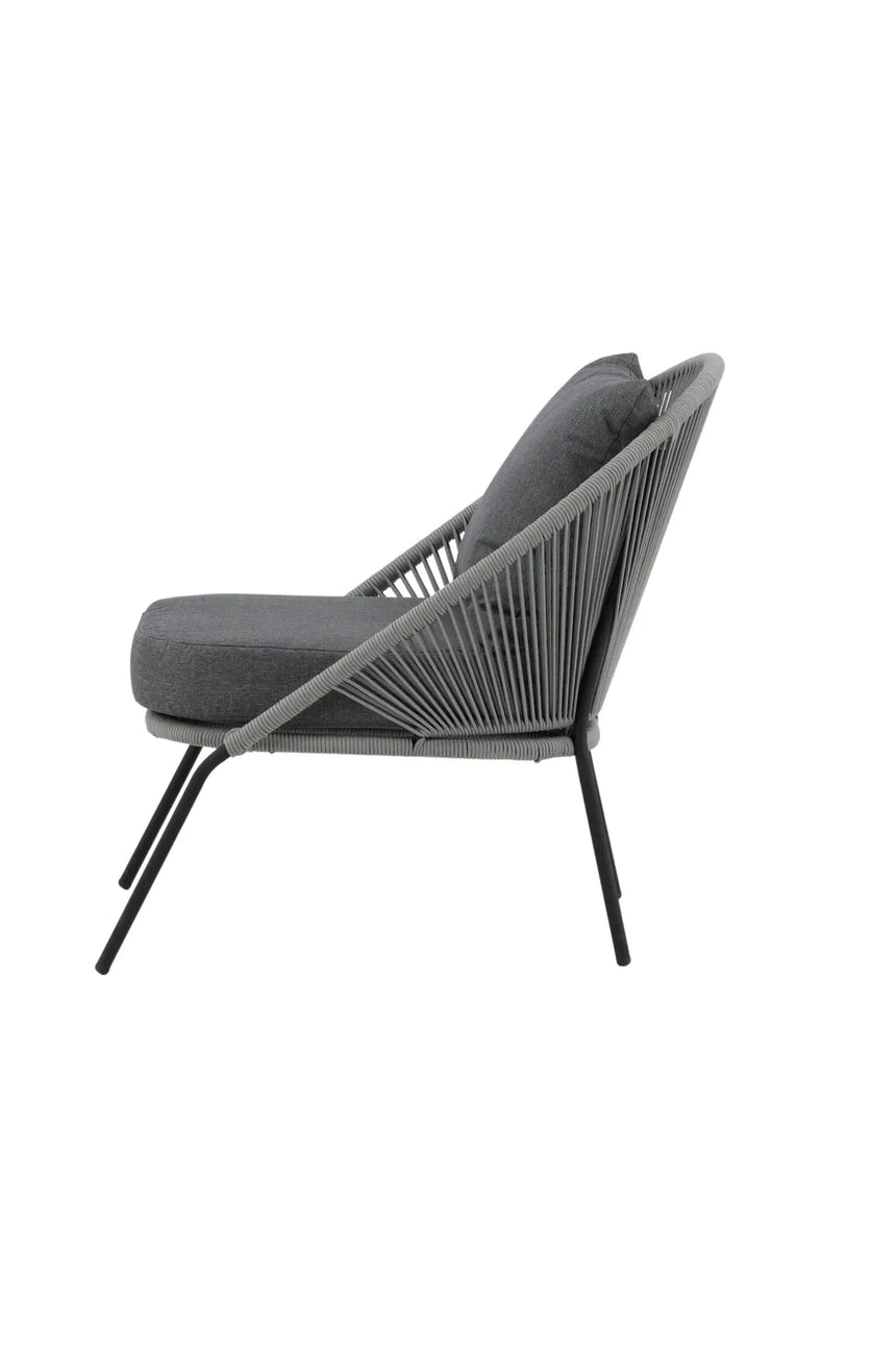 Garten Sessel Lindos aus Seil und Stahl, 2er-Set inkl. Kissen von Venture Home – Bild 4