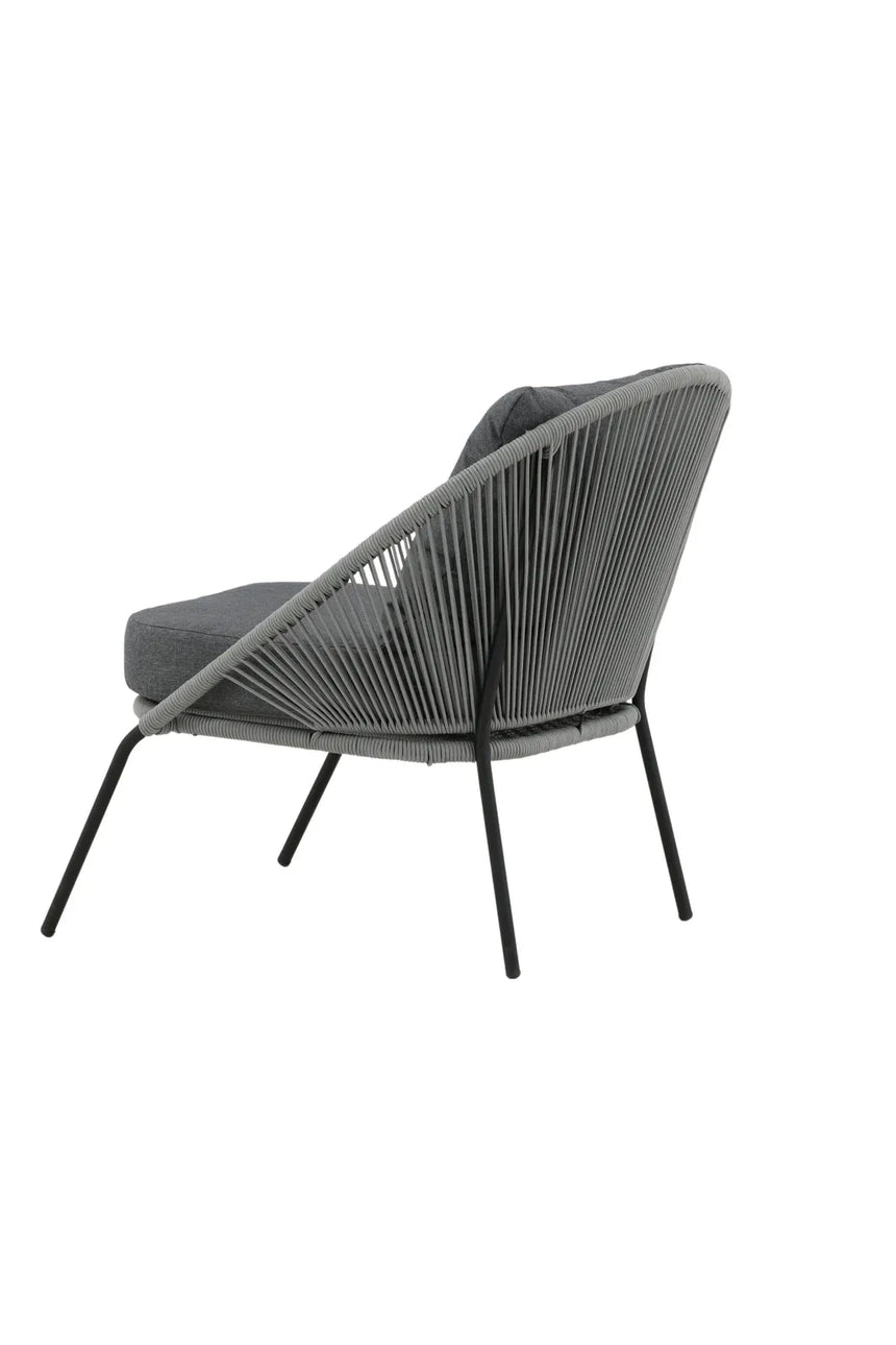 Garten Sessel Lindos aus Seil und Stahl, 2er-Set inkl. Kissen von Venture Home – Bild 5