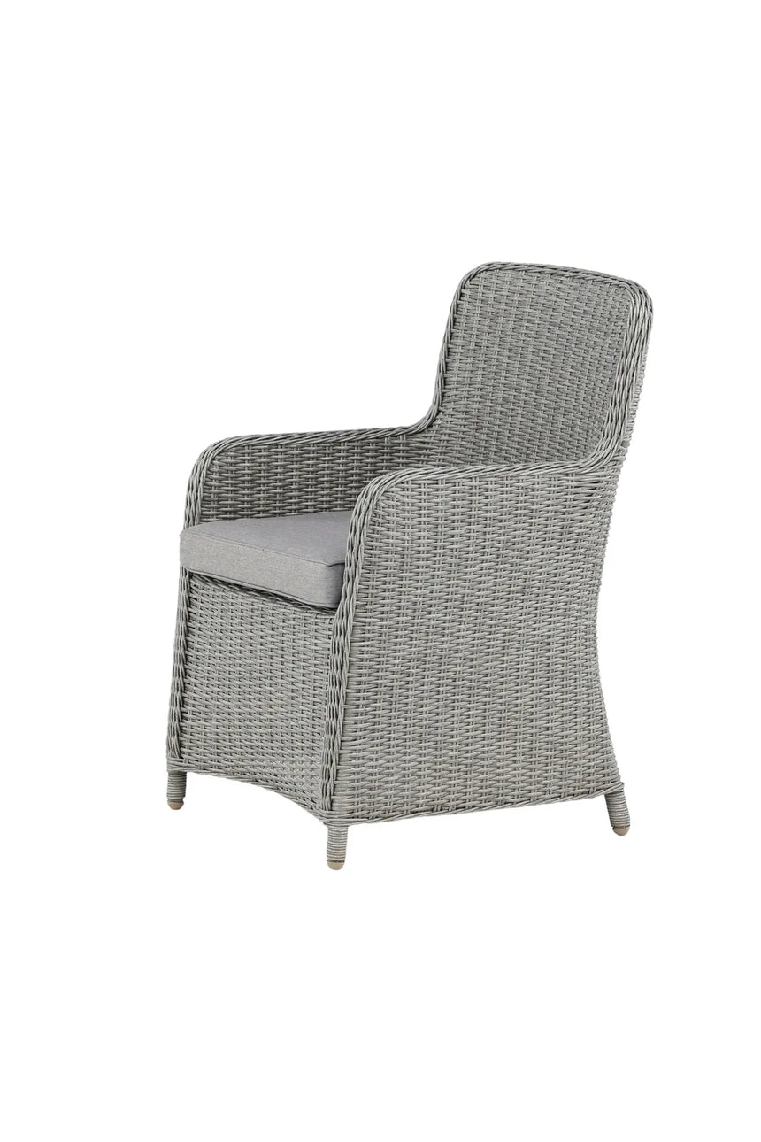 Garten Sessel Wembley aus Geflecht und Stahl in Grau von Venture Home – Bild 4
