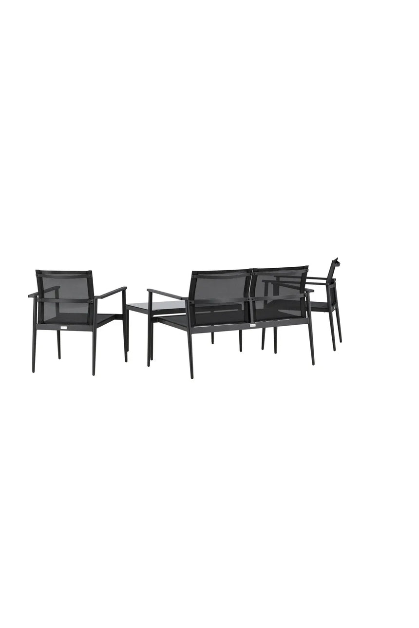 Garten Set Break aus Aluminium und Textilene in Schwarz von Venture Home – Bild 6