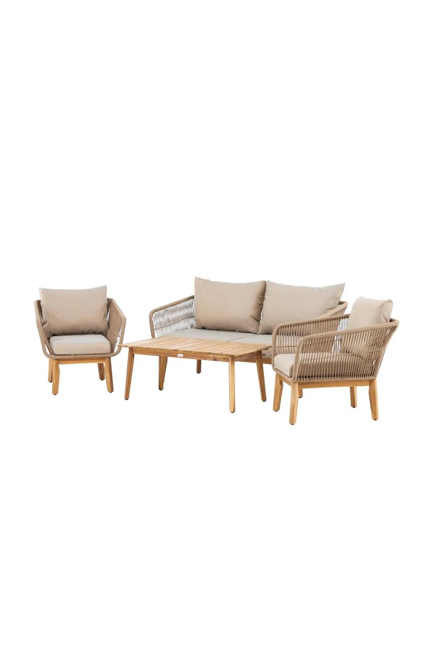 Garten Set Chania aus Akazie in Beige/Natur von Venture Home – Bild 2