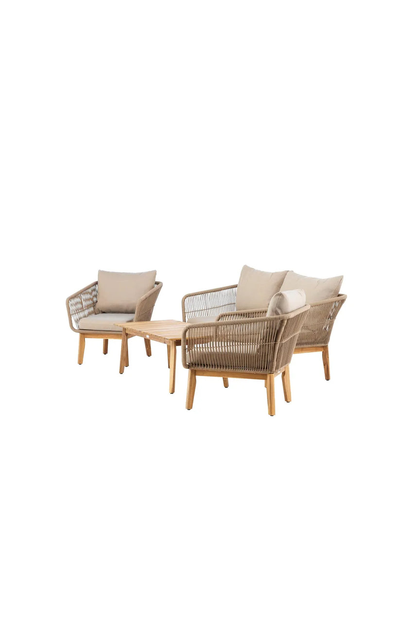 Garten Set Chania aus Akazie in Beige/Natur von Venture Home – Bild 3