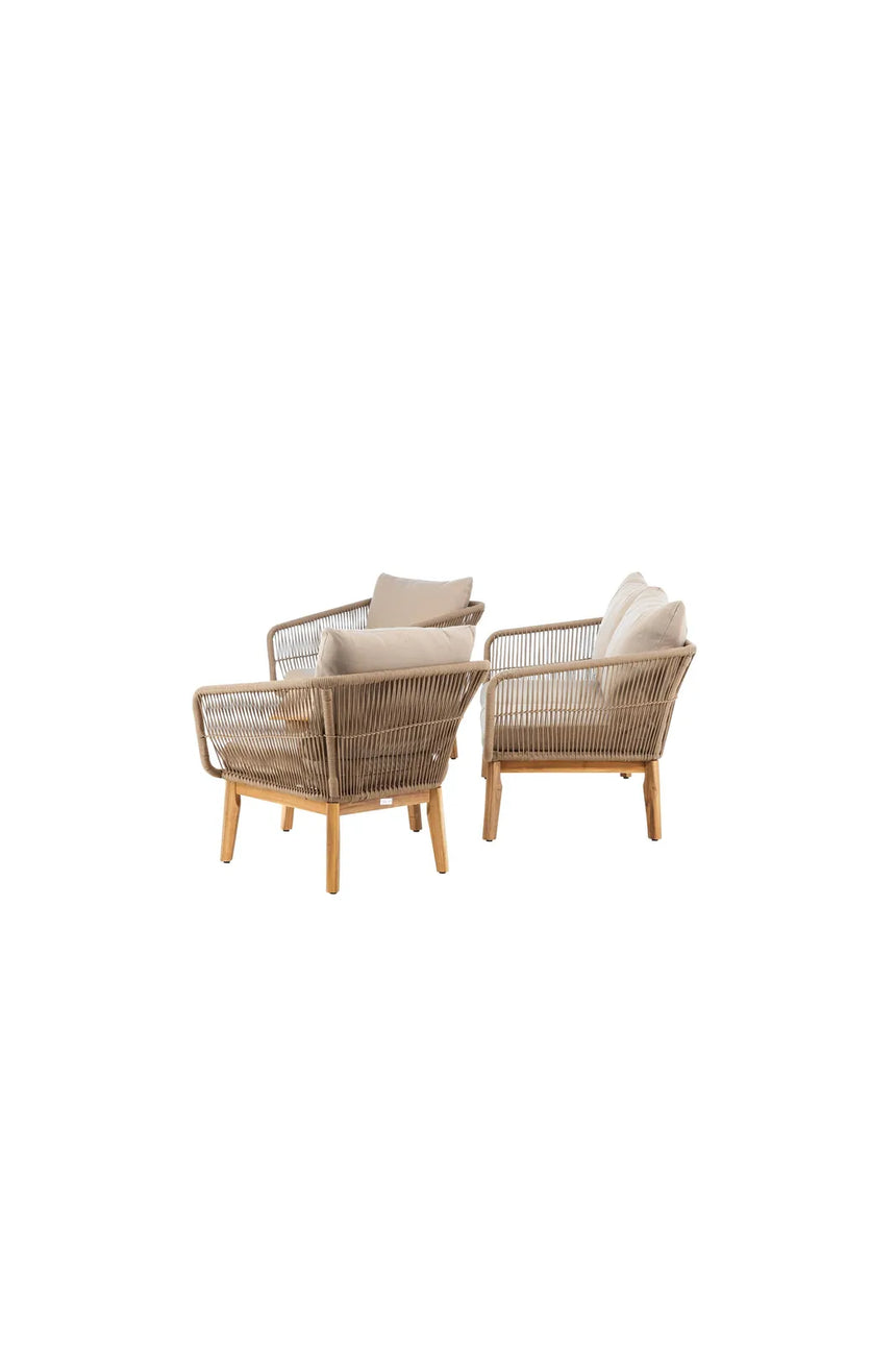 Garten Set Chania aus Akazie in Beige/Natur von Venture Home – Bild 5