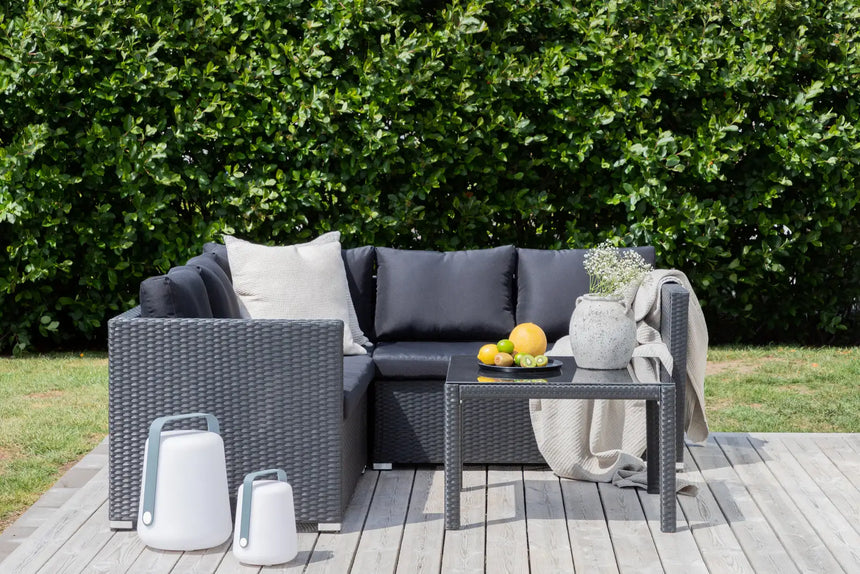 Garten Set Kuba aus Kunststoffgeflecht in Schwarz von Venture Home – Bild 27