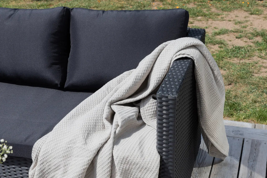 Garten Set Kuba aus Kunststoffgeflecht in Schwarz von Venture Home – Bild 32