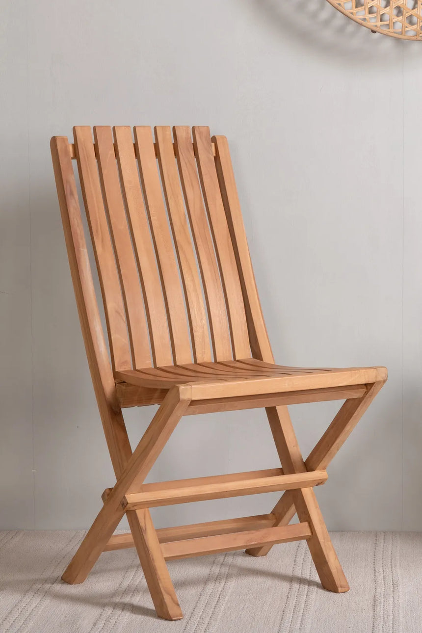 Gartenstuhl Ghana, klappbar, aus Teak in Natur von Venture Home – Bild 13