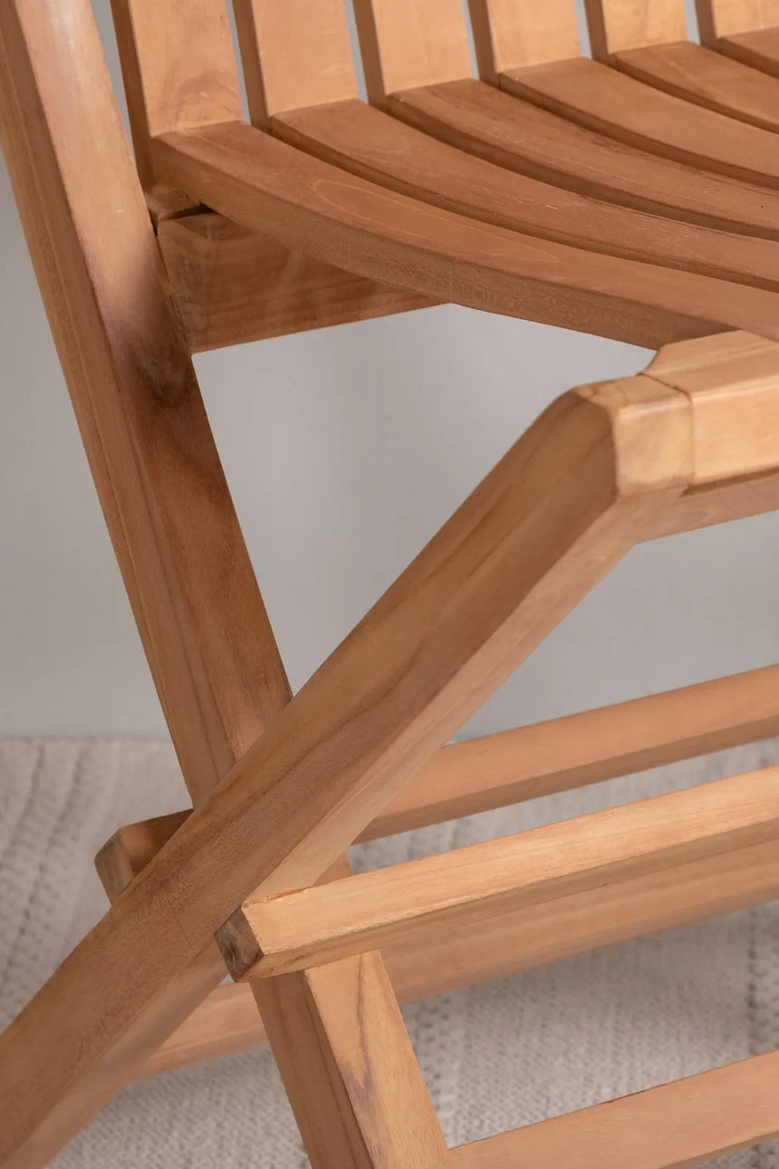 Gartenstuhl Ghana, klappbar, aus Teak in Natur von Venture Home – Bild 14