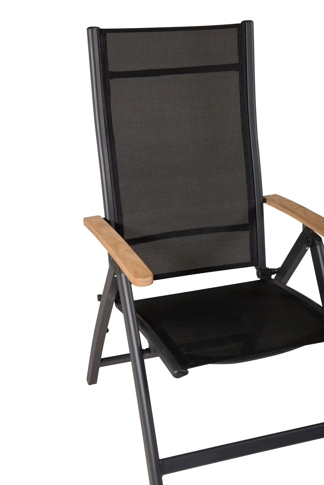 Gartenstuhl Panama aus Aluminium und Textilene in Schwarz von Venture Home – Bild 2