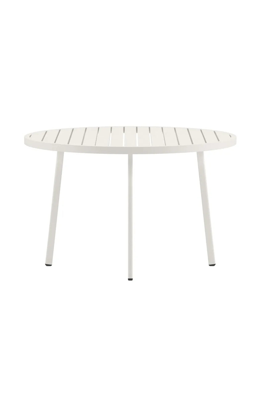 Gartentisch Giardini aus Aluminium, rund, in Beige, 120×120x74 cm von Venture Home – Bild 1