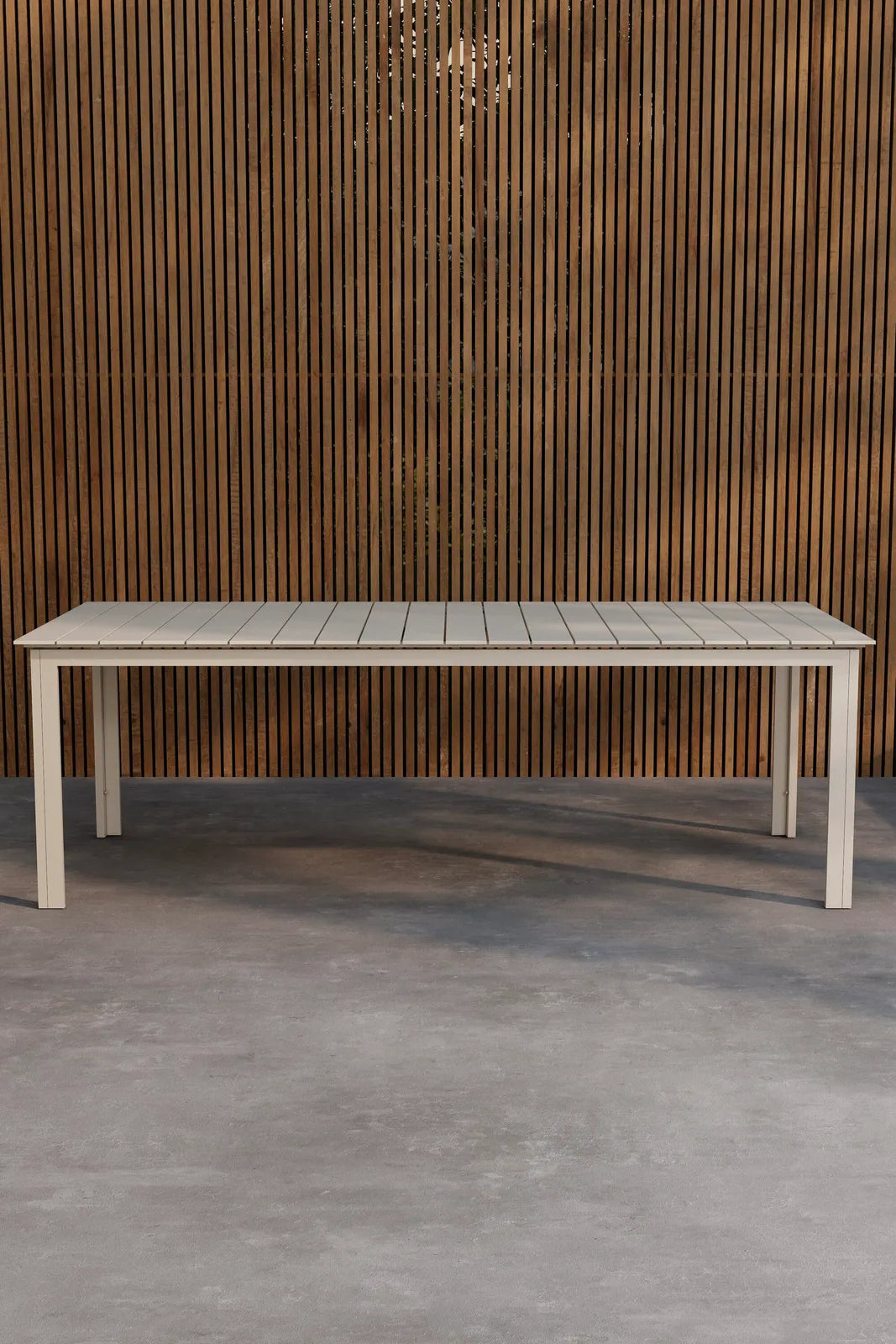 Gartentisch Levels aus Polywood und Aluminium in Beige, ausziehbar, 229-310 cm von Venture Home – Bild 4
