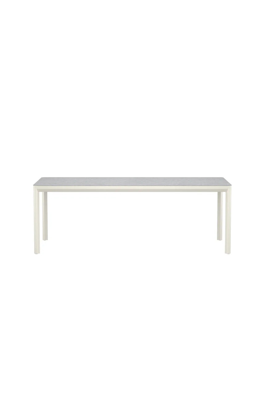 Gartentisch Lino aus Aluminium und Keramikglas in Beige, 220×100×74 cm von Venture Home – Bild 1