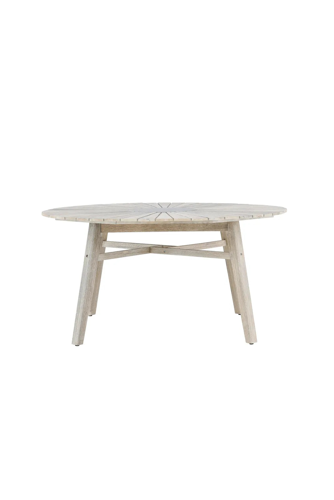 Gartentisch Rives aus Akazienholz und Zement in Whitewash und Grau, 150x150x75 cm von Venture Home – Bild 4