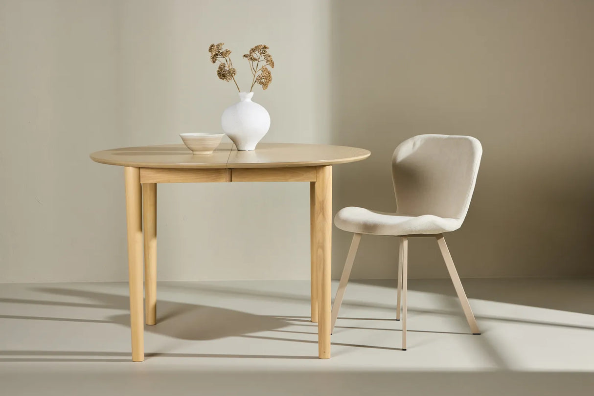 Gilda Esstisch 110x110 cm (+40cm) - Whitewash von Venture Home – Produktbild 3