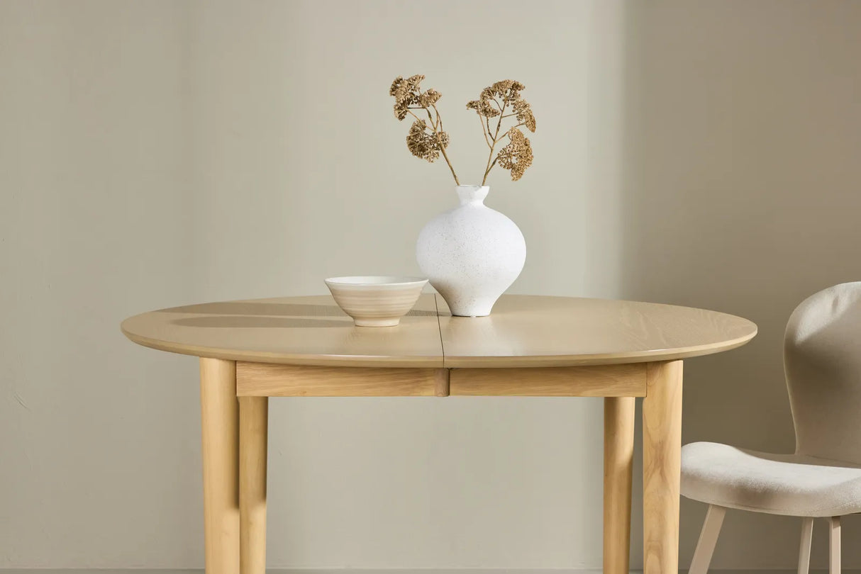 Gilda Esstisch 110x110 cm (+40cm) - Whitewash von Venture Home – Produktbild 4