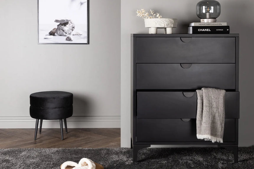 Kommode Piring aus Stahl in schwarz, 40x78x98 cm von Venture Home – Bild 30