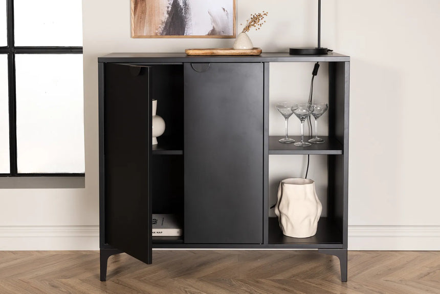 Kommode Piring in schwarz, 42x100x110 cm von Venture Home – Bild 33