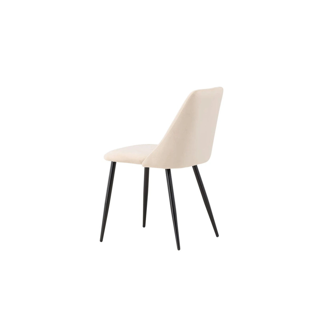 Nacht Esszimmerstuhl Schwarz / Beige Samt von Venture Home – Produktbild 9