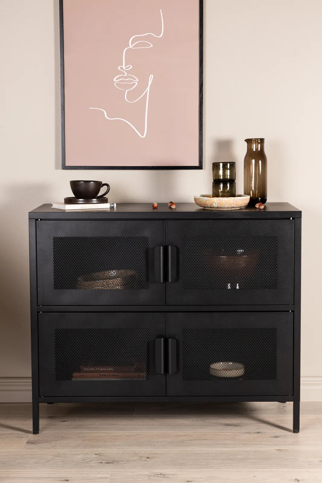 Nachtisch Bakal aus Stahl in schwarz, 90x40x75 cm von Venture Home – Bild 14