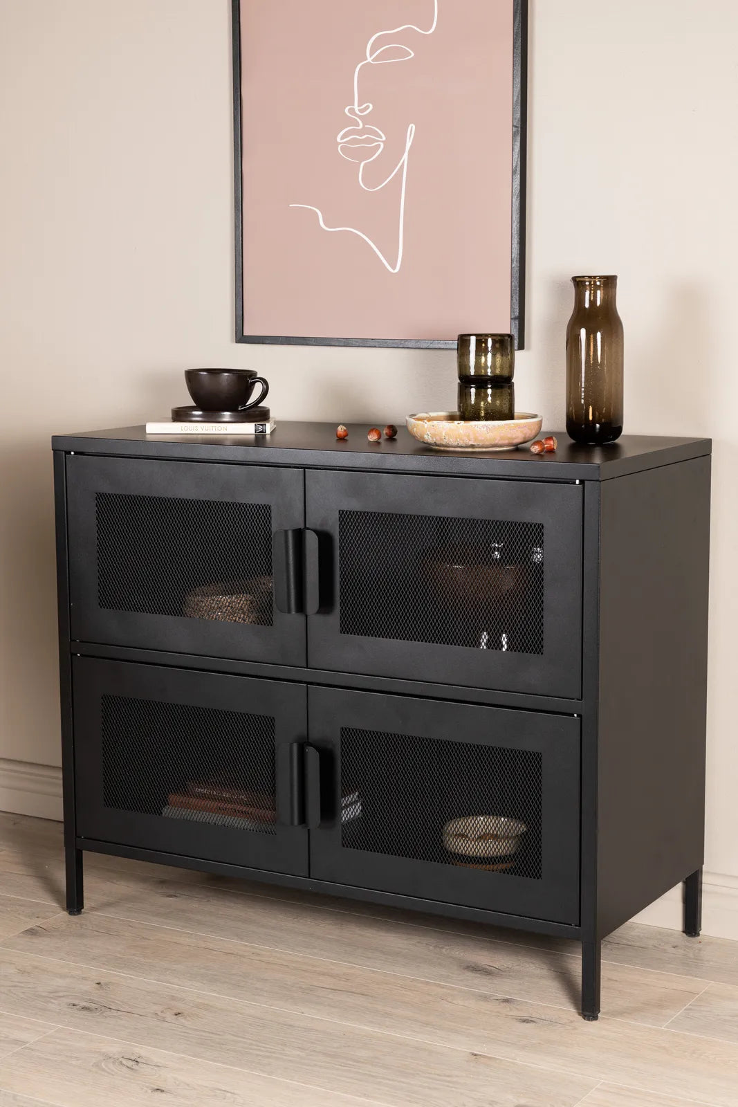 Nachtisch Bakal aus Stahl in schwarz, 90x40x75 cm von Venture Home – Bild 16