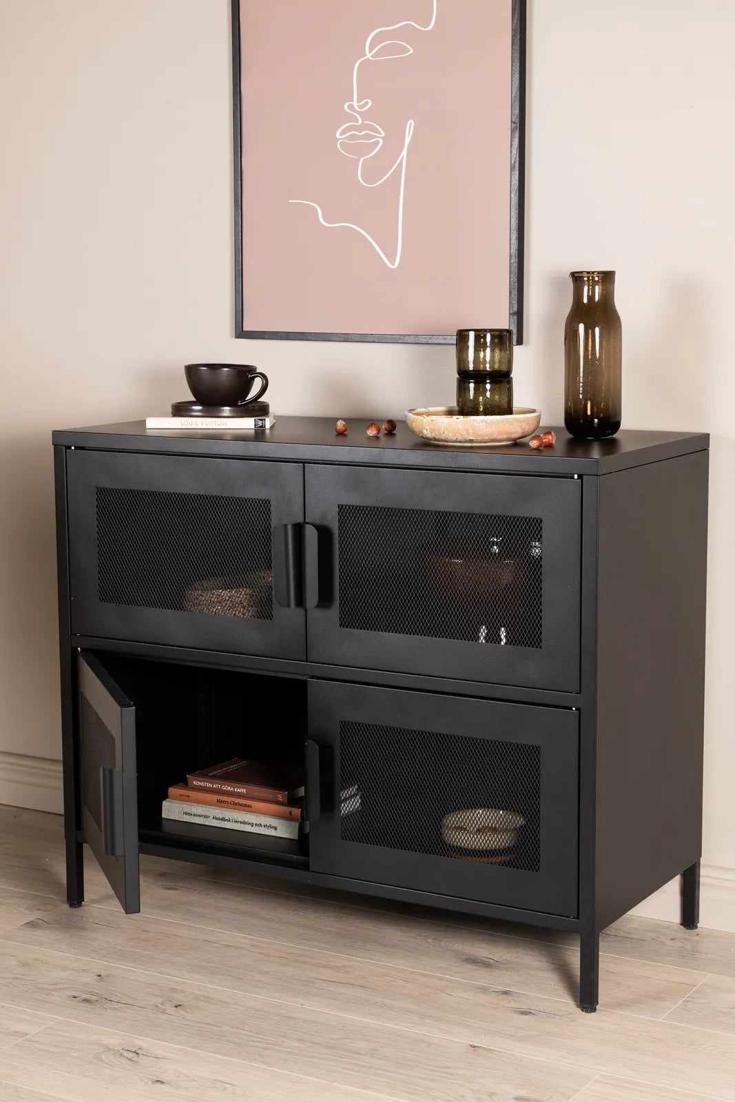 Nachtisch Bakal aus Stahl in schwarz, 90x40x75 cm von Venture Home – Bild 17