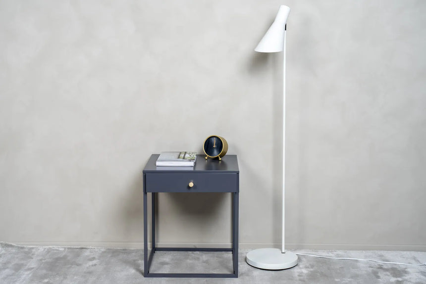 Nachttisch Bakal aus Stahl in hellgrau, 43x41x50 cm von Venture Home – Bild 4